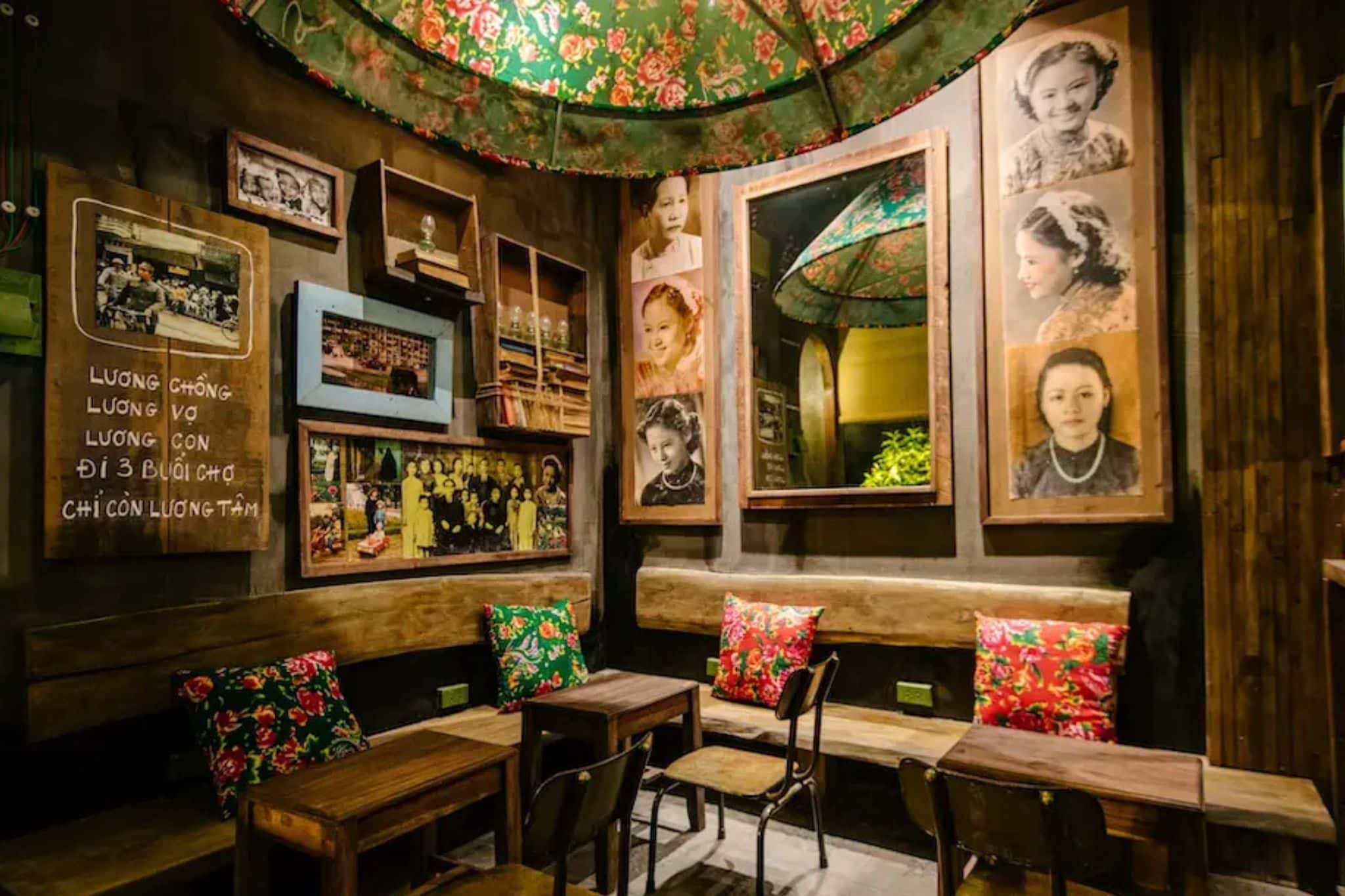 Vật liệu trong thiết kế quán cafe phong cách Rustic